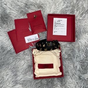 VALENTINO rockstud double strap bracelet